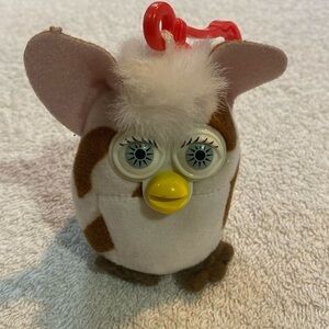Furby plush keychain